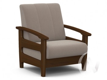 Кресло для отдыха Омега (орех лак/CATANIA COCOA) в Хорошем - horoshee.mebel54.com | фото