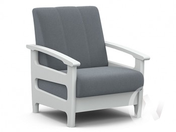 Кресло для отдыха Омега (снег лак/CATANIA SILVER) в Хорошем - horoshee.mebel54.com | фото