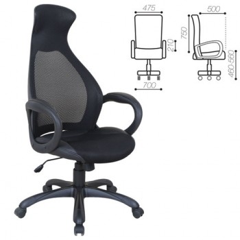 Кресло офисное BRABIX Genesis EX-517 (черное) в Хорошем - horoshee.mebel54.com | фото