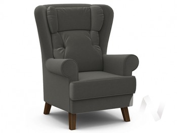 Кресло отдыха Комфорт-2 (орех лак/ULTRA GRAFIT) в Хорошем - horoshee.mebel54.com | фото