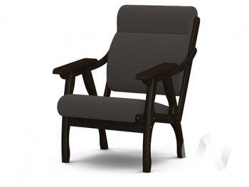 Кресло Вега-10 (венге лак/ULTRA GRAFIT) в Хорошем - horoshee.mebel54.com | фото