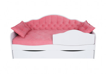 Кровать 170 серии Иллюзия Лайт 1 ящик 89 Розовый (подушки) в Хорошем - horoshee.mebel54.com | фото
