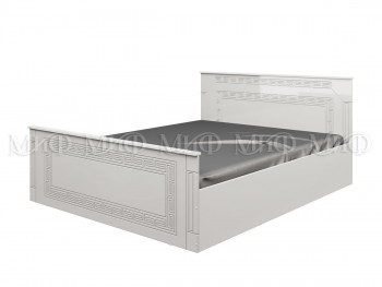Кровать Афина-1 1,6 м (Белый/Белый глянец) в Хорошем - horoshee.mebel54.com | фото