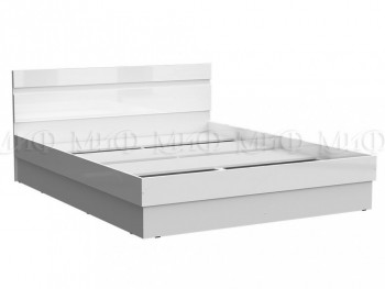 Кровать Челси 1600 (Белый/Белый глянец) в Хорошем - horoshee.mebel54.com | фото