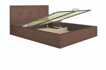 Кровать интерьерная 1,6м с подъемом Милос Атлант в Хорошем - horoshee.mebel54.com | фото