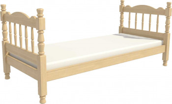 Кровать одинарная Аленка из массива сосны 800*1890 Сосна в Хорошем - horoshee.mebel54.com | фото