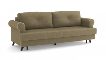 Оливер / диван - кровать 3-х местн. (еврокнижка) (велюр велутто коричневый 23 в Хорошем - horoshee.mebel54.com | фото