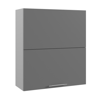 Ройс ПГПМ 800 Шкаф верхний Blum Aventos HF (Графит софт/корпус Серый) в Хорошем - horoshee.mebel54.com | фото