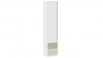 Шкаф для белья комбинированный «Сканди» Дуб Гарден/Белый/Глиняный серый в Хорошем - horoshee.mebel54.com | фото