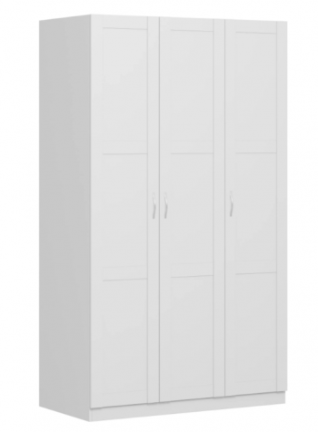 Шкаф трехдверный Пегас сборный белый в Хорошем - horoshee.mebel54.com | фото