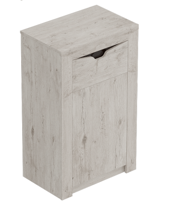 Тумба с дверцей и ящиком Соренто Дуб бонифаций/Кофе структурный матовый в Хорошем - horoshee.mebel54.com | фото