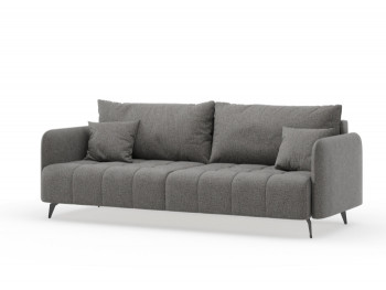 Валериан диван трёхместный прямой Стальной, ткань RICO FLEX 9292 в Хорошем - horoshee.mebel54.com | фото